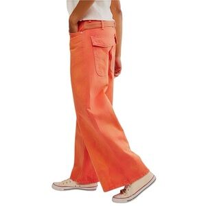 NWT’S We the Free Waterfalls Baggy Wide Leg Denim Jeans SZ 26